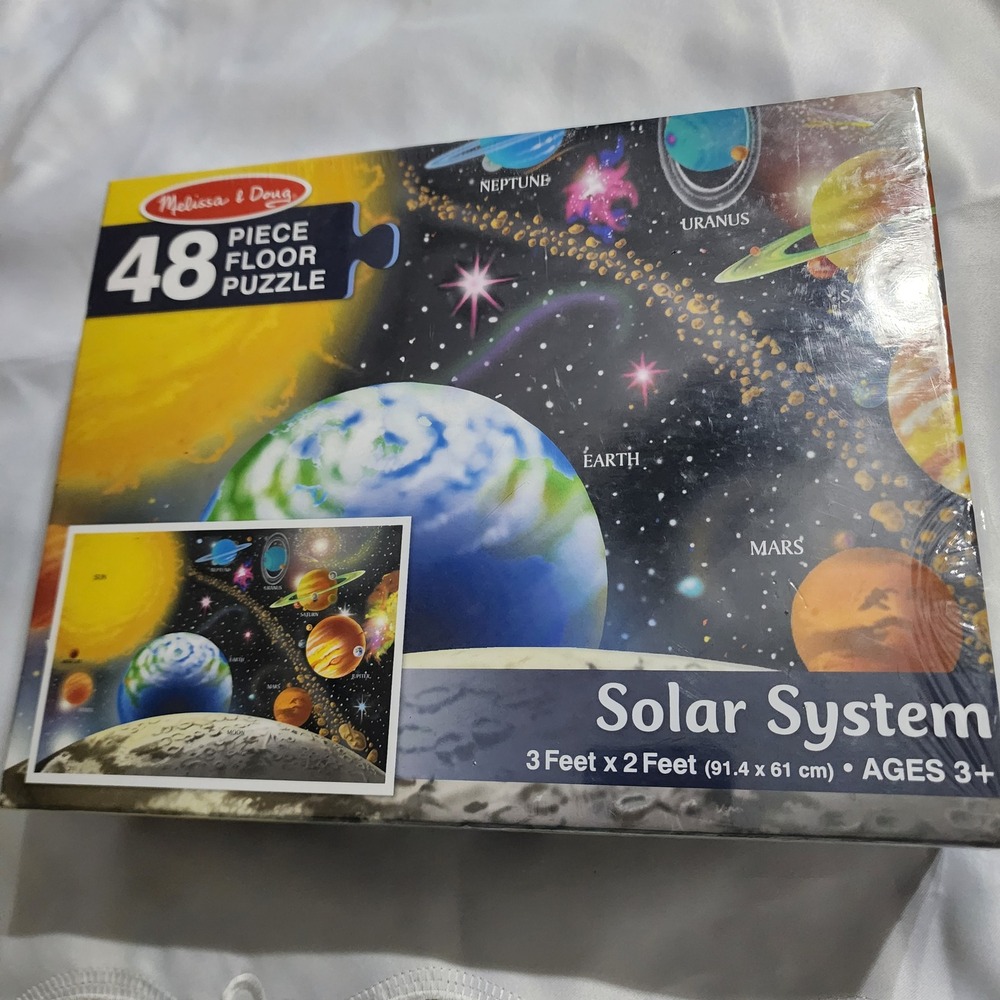 Melissa & Doug Solar System 48 Piece Floor Puzzle Space Planets 0413 NEW sealed